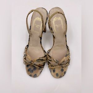 Christian Dior GUC Reptile Sandals